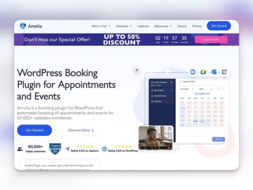 Amelia Booking <br>Kraftfullt bokningssystem