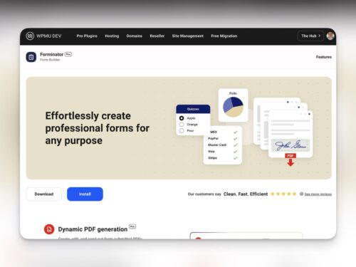 Forminator <br>Formulär med betalfunktion