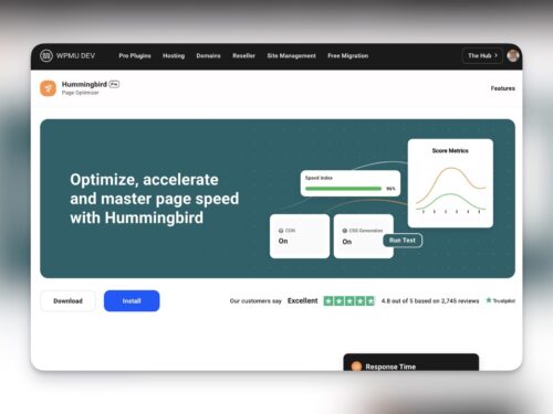 Hummingbird <br>Optimera och gör sajten snabbare