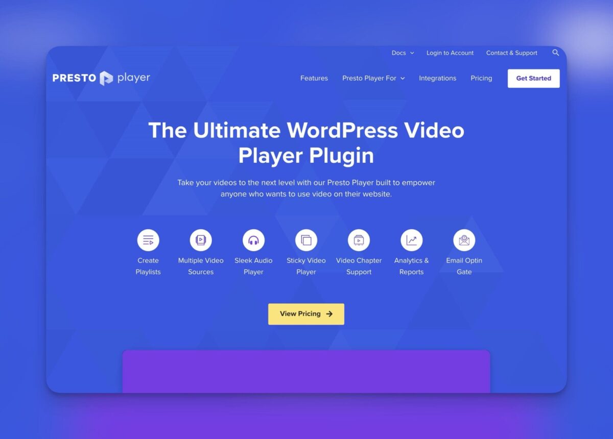 Presto Player <br>Spelare för video och audio