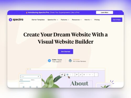 spectra@2x WpSpectra <br>Blockdesign i Gutenberg