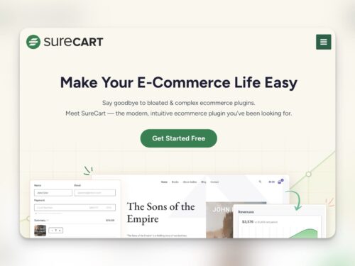 SureCart <br>E-handel med digitala produkter