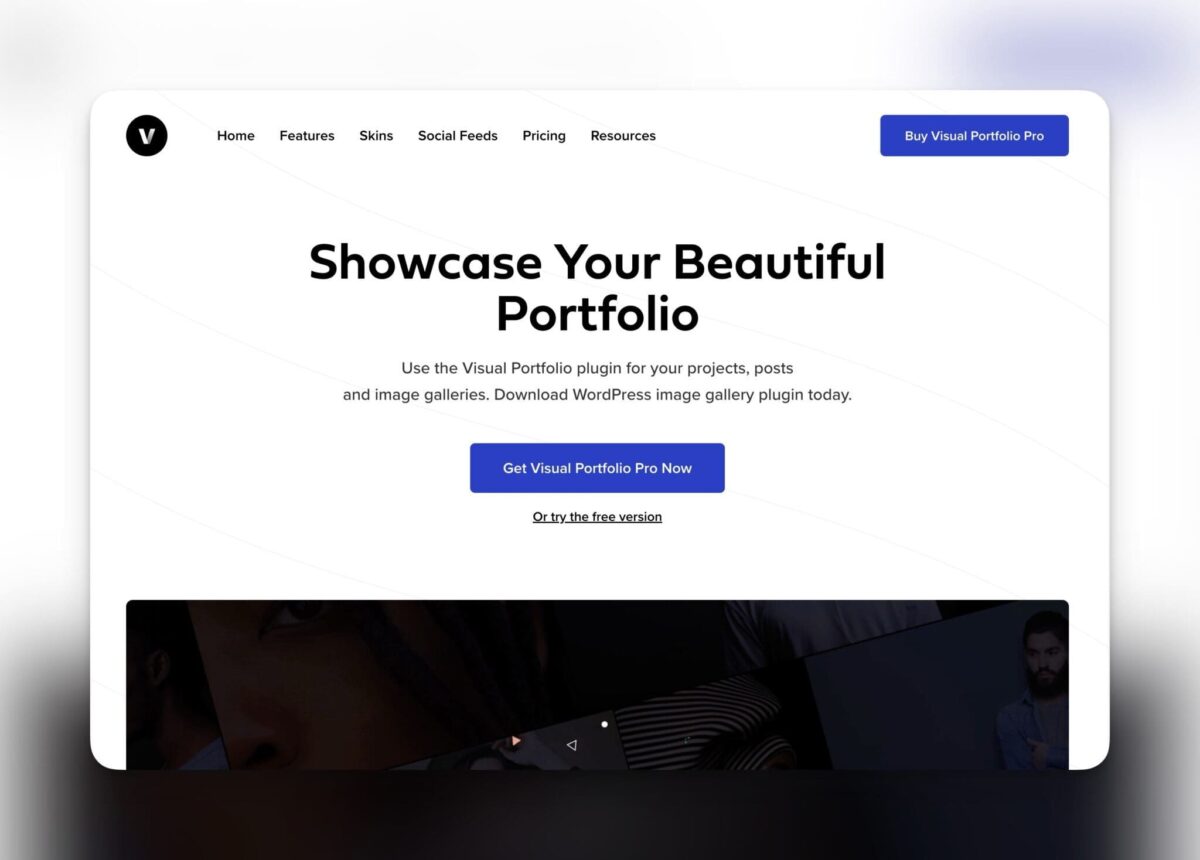 Visual Portfolio  <br>Snyggt med avanverrade funktioner
